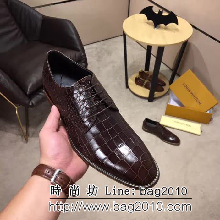 路易威登LV 頂級品質 2019春款專櫃同步發售 男士牛皮鞋 8FX2055